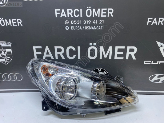 2007-10 Opel Corsa D Sağ Ön Far - Sıfır, İçi Siyah