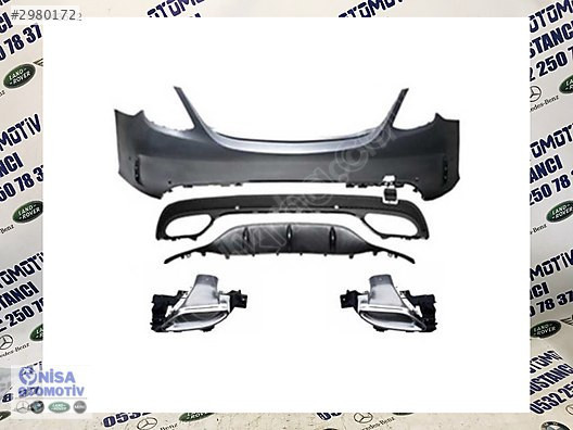 MERCEDES C SERISI W205 MAKYAJLI AMG GÖRÜNÜM ARKA TAMPON &amp; EGZ