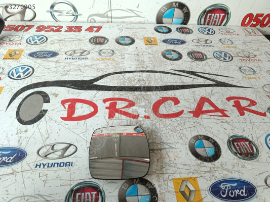 RENAULT KANGOO 08-12 SAĞ AYNA CAMI ORJİNAL ÇIKMA 7701068848