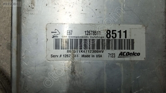 E67 12678511 8511  CADİLLAC STS 3.6 MOTOR BEYNİ