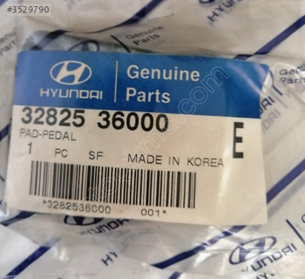32825 36000 HYUNDAI ACCENT ELANTRA STAREX PEDAL LASTİĞİ