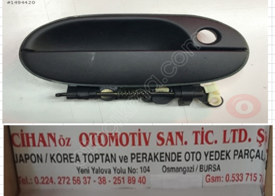 Orjinal Hyundai Accent Sağ Dış Kapı Kolu 1995 2000 Segmansız