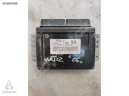 Chevrolet Daewoo Matiz Motor Beyni 96801800 - 5WY5407A
