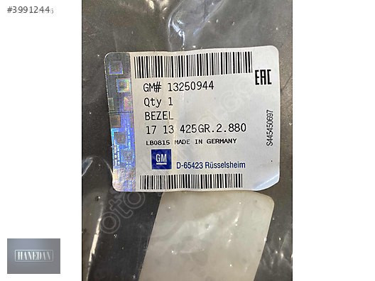 OPEL ASTRA J H CORSA D SOL ÇAMURLUK SİNYAL ÇITASI 13250944