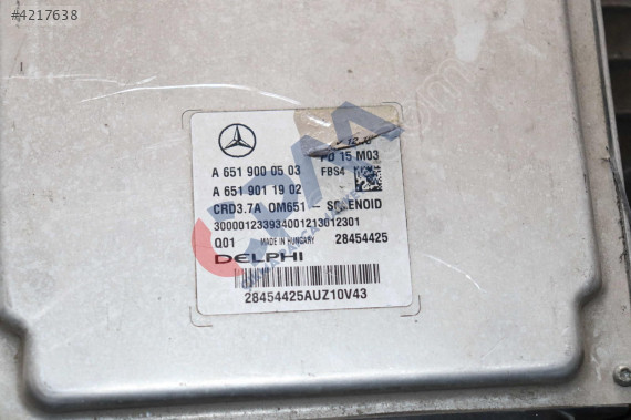 MERCEDES E SERİSİ A212 W212 MOTOR BEYNİ A6519000503