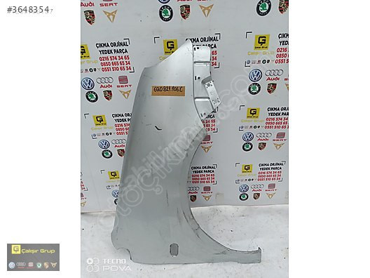VOLKSWAGEN POLO 2002-2009 SAĞ ÖN ÇAMURLUK OEM 6Q0821106