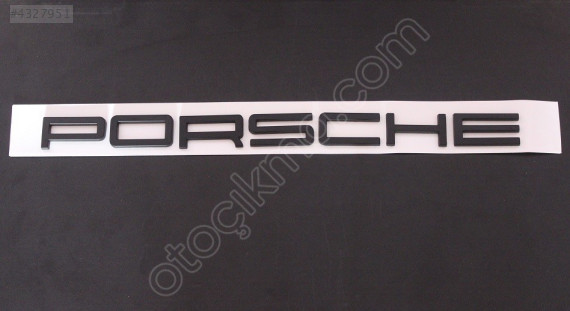 PORSCHE YAZI SİYAH