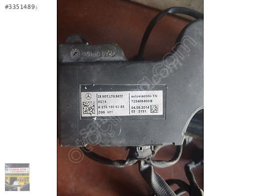 A2741506386 MERCEDES 274 2.0 MOTOR TESİSATI