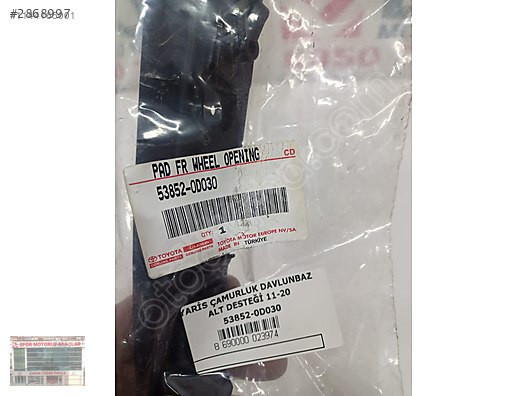 TOYOTA YARİS ORJİNAL DAVLUMBAZ ALT DESTEK 11-13 OEM:53852-0D030