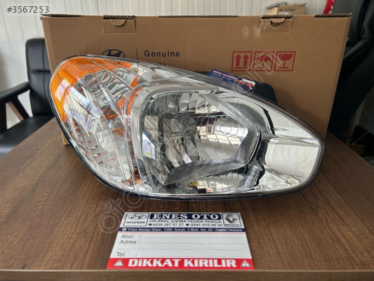 HYUNDAİ ACCENT ERA SAĞ FAR SIFIR ORİJİNAL
