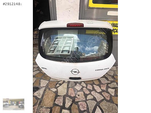 Opel corsa d tek kapı beyaz renk dolu bagaj kapağı
