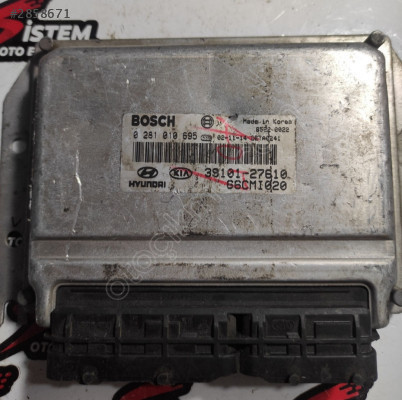 Hyundai Matrix Motor Beyni 39101-27610 0281010695  edc15c7 4.30