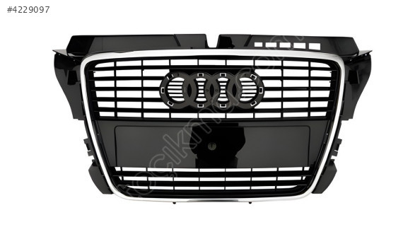 AUDİ A3 2009-2012 ÖN PANJUR 8P0853651M PİANO BLACK PARLAK KROMLU