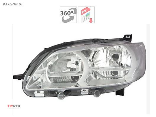 Peugeot 301 2013 Motorlu Sağ Far Yan Sanayi Sıfır 9675138980