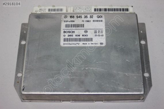 MERCEDES-BENZ W168 A KASA ESP+HBA BEYİNİ 168 545 35 32 Q01