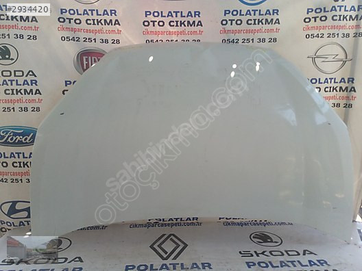 Fiat Doblo 4 motor kaputu orijinal beyaz