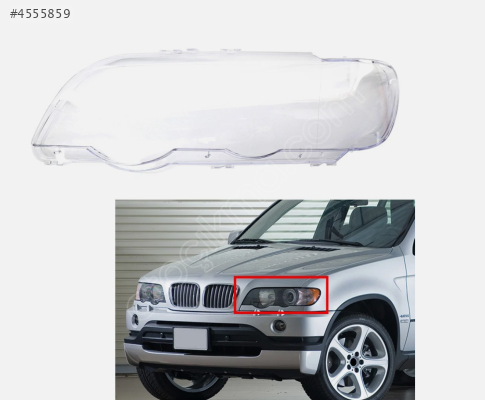 BMW X5 E53 SIFIR SOL FAR CAMI 1999-2003