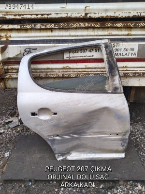 PEUGEOT 207 ÇIKMA ORJİNAL DOLU SAĞ ARKA KAPI