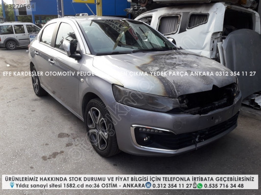 citroen c-elysee çıkma dolu kesme tavan