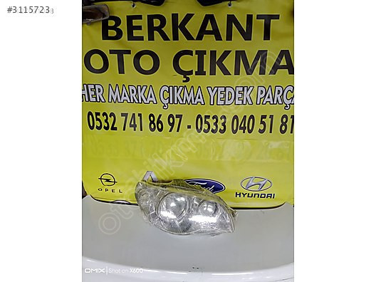 Fiat Albea Palio makyajlı kasa içi kromlu sağ far 1.750 TL