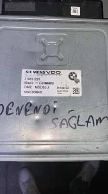 5WK93643 - 7 583 225 msd80.2 BMW 3  SERİSİ MOTOR BEYNİ