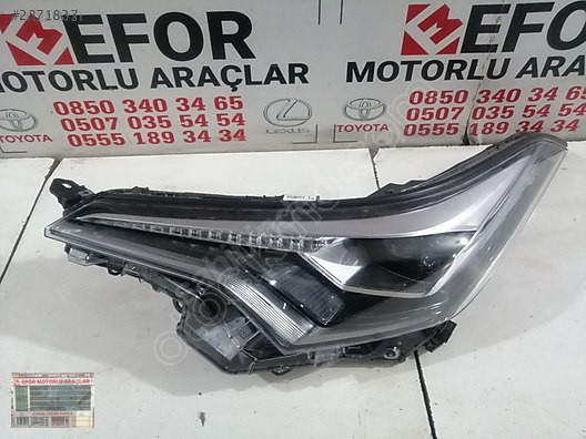 TOYOTA C-HR FULL LED SOL FAR ÇIKMA ORJİNAL PARÇA 2016-2019