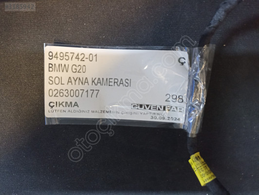 BMW G20 SOL AYNA KAMERASI 0263007177 9495742-01 Ç