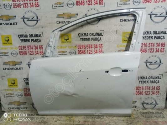 OPEL ASTRA J SOL ÖN KAPI BEYAZ ÇIKMA SÖKME YEDEK PARÇA