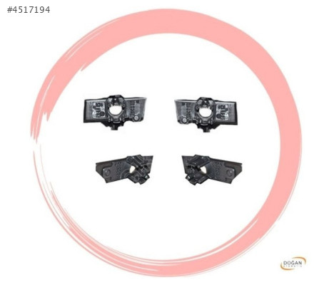 PEUGEOT PARTNER ARKA TAMPON SENSÖR BRAKETİ (4LÜ) SET  2018-