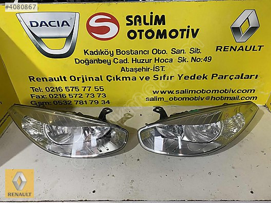 RENAULT FLUENCE SIFIR YANASNAYİ SAĞ SOL FAR VE DİĞER PARÇALARI