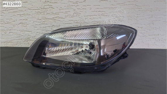 SKODA FABİA SOL ÖN FAR SİYAH MOTORLU SIFIR 2009-2012