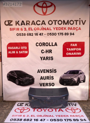 2019-2025 TOYOTA COROLLA ÇIKMA ORJINAL BAGAJ KAPAĞI