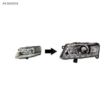 A6 2005- İÇİN 2008-LED FAR DÖNÜŞÜM SETİ- SIFIR 4F0941003A