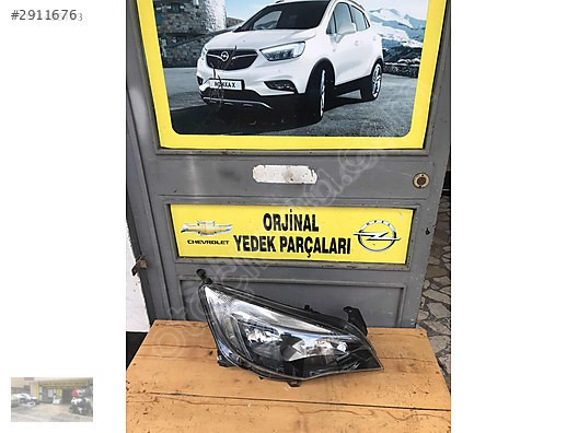 Opel astra j sağ ön far ORJİNAL OTO OPEL ÇIKMA