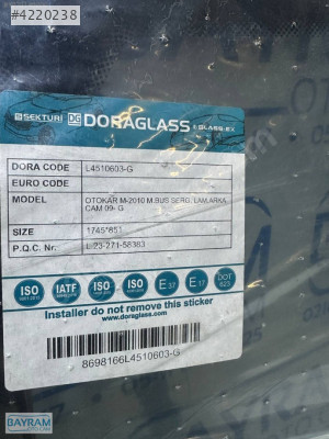 Otokar OTOKAR M2010 ARKA CAM LAMİNE GRİ 09-