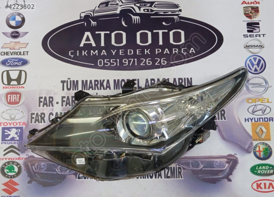TOYOTA AURİS ORJİNAL ÇIKMA SOL FAR n