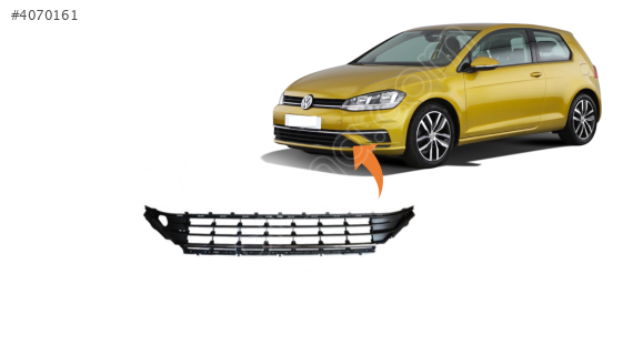 5G0853671G VW GOLF 7.5 2017-2019 ORTA IZGARA KROMLU