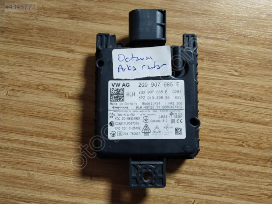 2021 Skoda Octavia ARKA RADAR BEYNİ