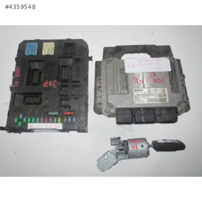 0281013332 9664257580 Peugeot 307 Citroen Motor Beyni Komple Seti