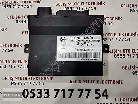 3D0909135QX VW TOUAREG ANAHTARSIZ ÇALIŞTIRMA KONTROL ÜNİTESİ