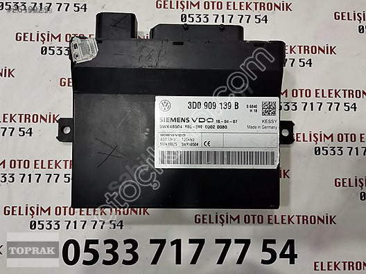 3D0909139B 5WK48504 5WK48825 VW TOUAREG KEYLESS KONTROL ÜNİT