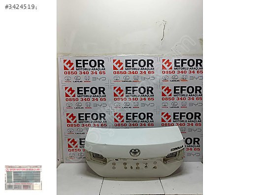 TOYOTA COROLLA BAGAJ KAPAĞI ÇIKMA ORJİNAL YEDEK PARÇA 13-18