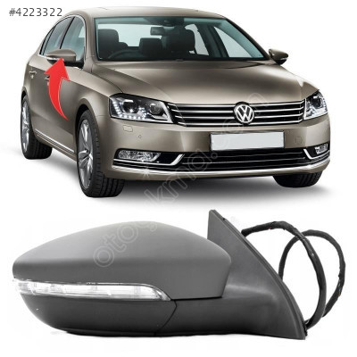 Passat B7 Sağ Ayna Katlanır Çevre Aydınlat 9 Pin 10-15 3AA857508A