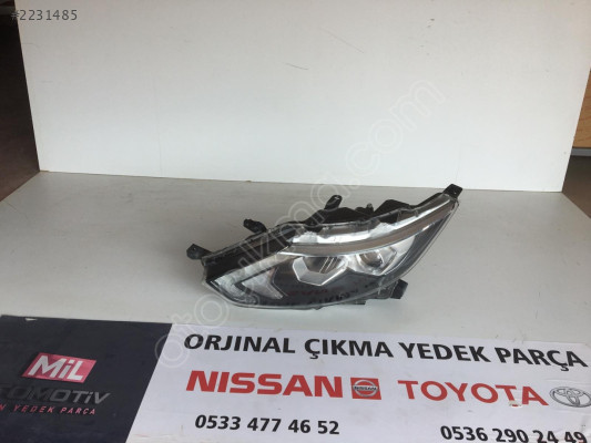 NİSSAN QASHQAİ J11 SOL ÖN FAR ve TÜM PARÇALARI...MİL OTO