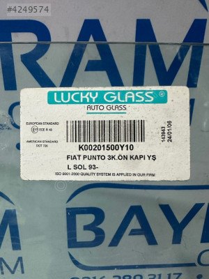 FİAT PUNTO 3KP TEK KAPI SOL ÖN KAPI CAMI