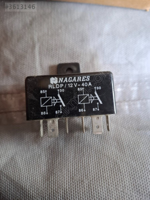 Nagares çift li role 12v 40A