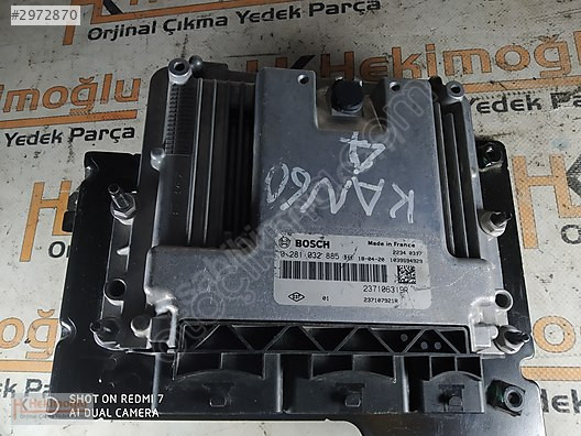 RENAULT KANGOO 4 1.5 ECU MOTOR BEYNİ 0281032885 237106319R 0 281