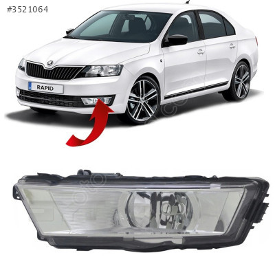 5JA941701 SKODA RAPİD 2013 SİS FARI SOL BEYAZ .