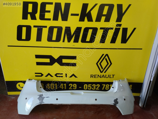 850225639R RENAULT CLİO 4 ARKA TAMPON BEYAZ ORJ ÇIKMA RENKAY