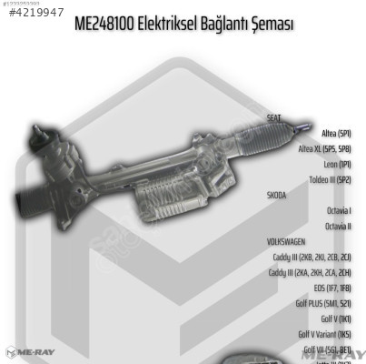 SKODA Octavia II (1Z5) ELEKTRİKLİ DİREKSİYON KUTUSU 1K190944